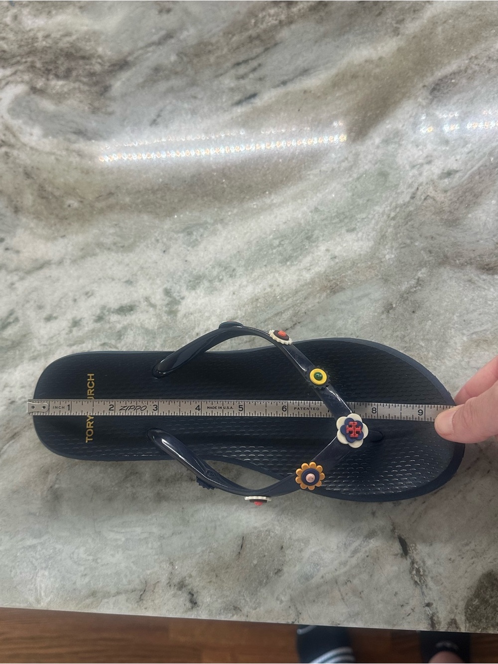 Tory Burch Marguerite 2 Rubber Jelly Flip Flop - Picture 10 of 11
